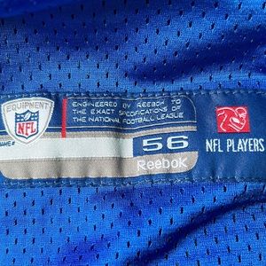 On field Reebok classic Eli manning (captain) New York giants jersey